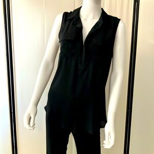 Loft size Med Black sleeveless top